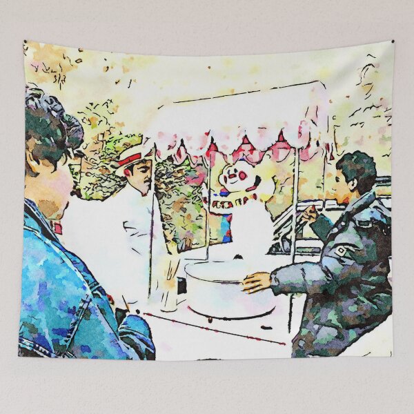 Item preview, Barbarano Romano: boys with the candy floss seller designed and sold by Giuseppe Cocco.