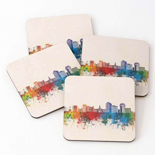 Item preview, wichita skyline watercolor 2 designed and sold by BekimART2.