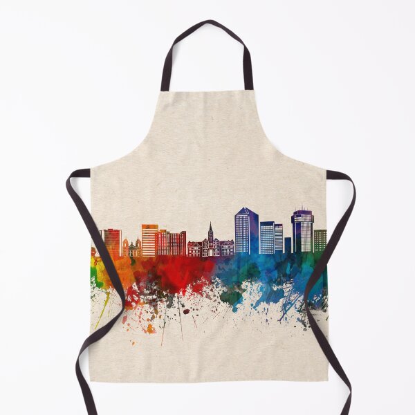 Item preview, wichita skyline watercolor 2 designed and sold by BekimART2.