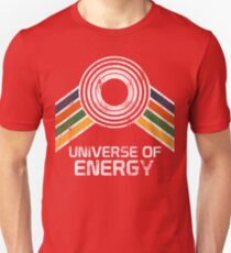 Universum der Energie-Logo in Vintage-Distressed-Stil Unisex T-Shirt