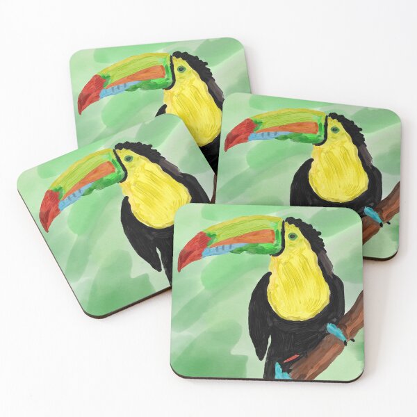 Item preview, Colourful Toucan Digital Artwork designed and sold by Wastedbeauty.
