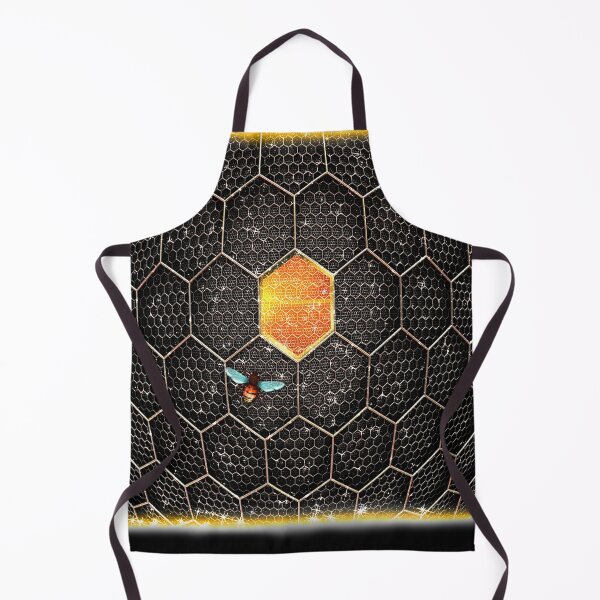 Item preview, Gold Bee & Honeycomb Macro Zoom Aesthetic Honey designed and sold by Jolly-Yosei.
