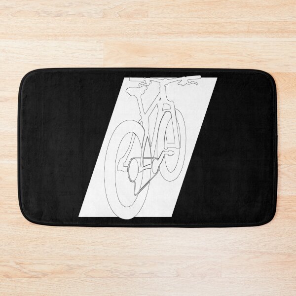 Item preview, White Line Art Hardtail MTB designed and sold by RabeDesigns.