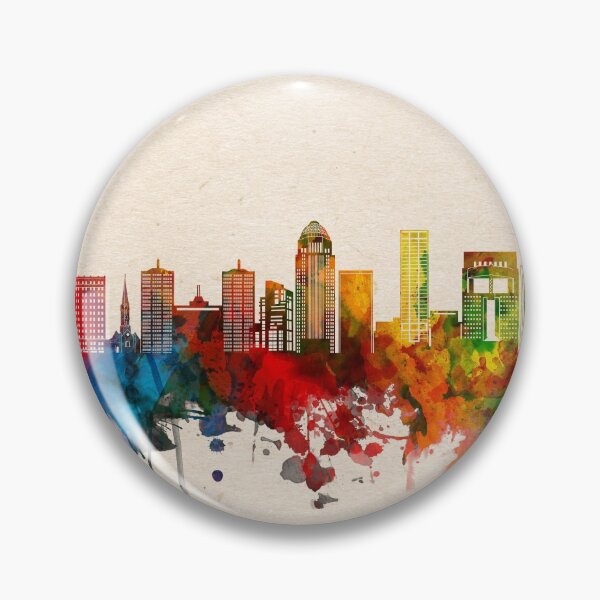 Item preview, louisville skyline watercolor 2 designed and sold by BekimART2.