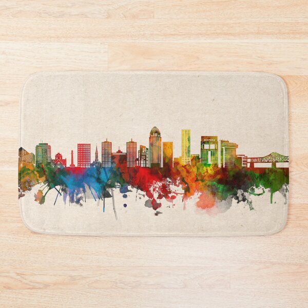 Item preview, louisville skyline watercolor 2 designed and sold by BekimART2.