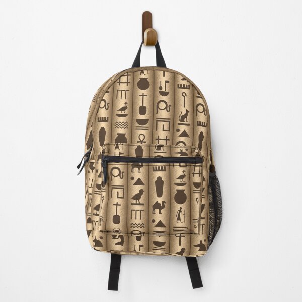 Item preview, Brown and Beige/Gold Ancient Egyptian Hieroglyphs Pattern designed and sold by CynthiaGraphics.
