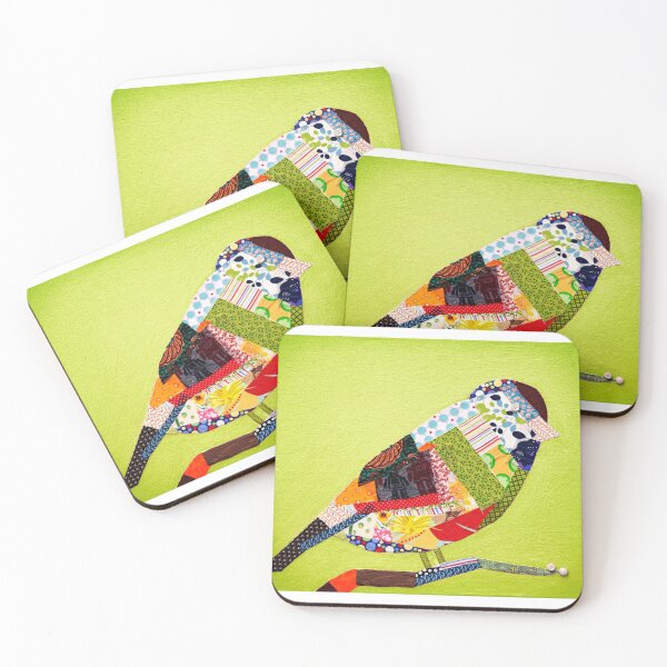 Item preview, patchwork bird designed and sold by Hippibiskit.