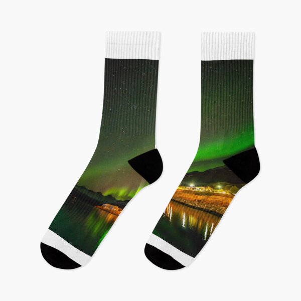Item preview, Aurora by the harbor designed and sold by RonniHauks.