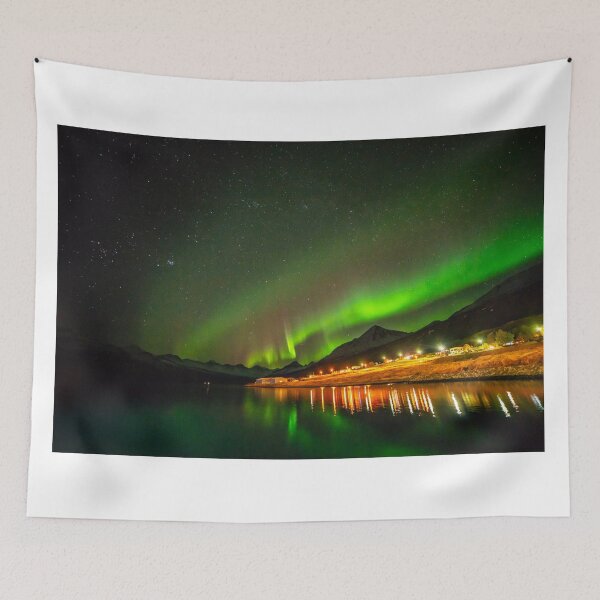 Item preview, Aurora by the harbor designed and sold by RonniHauks.