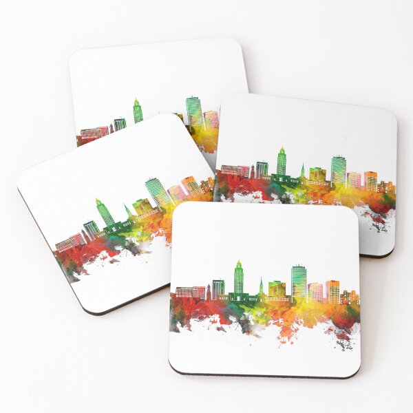 Item preview, baton rouge skyline watercolor designed and sold by BekimART2.