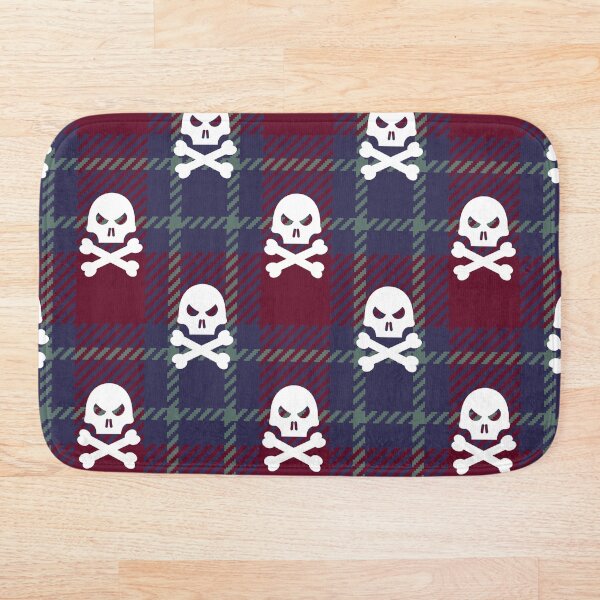 Item preview, Calaveras de cuadros azules y rojos designed and sold by bearapaw.