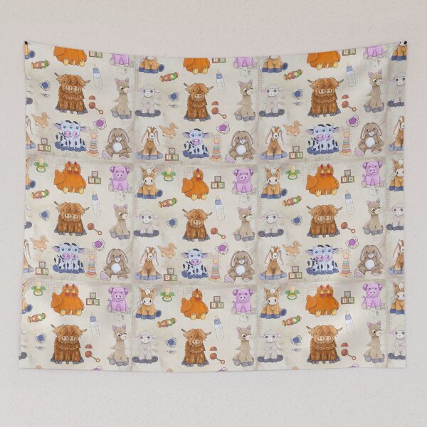 Item preview, Fluffy Friends Pattern 1 designed and sold by Julie Townsend.