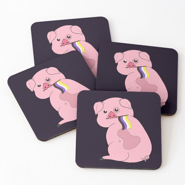 Item preview, Waddles Nonbinary Pride Flag designed and sold by ChaosSonata.