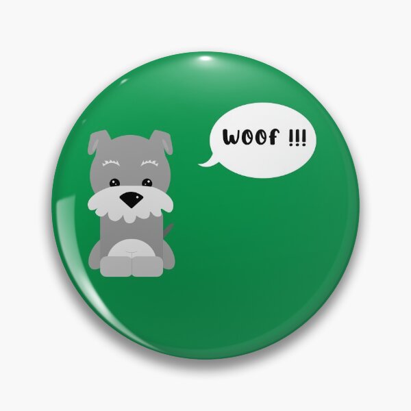 Item preview, Hairy Schnauzer dog with large eyebrows and gray mustache, funny, with green background designed and sold by Martapp.