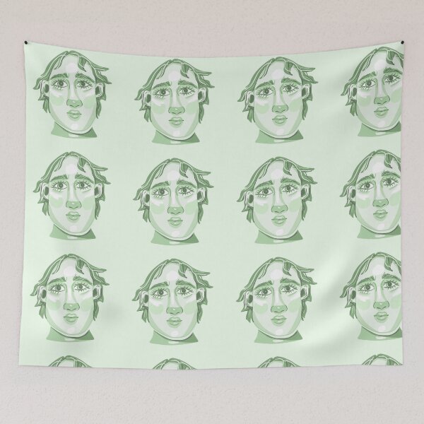 Item preview, Quirky green portrait designed and sold by faithyroseart.