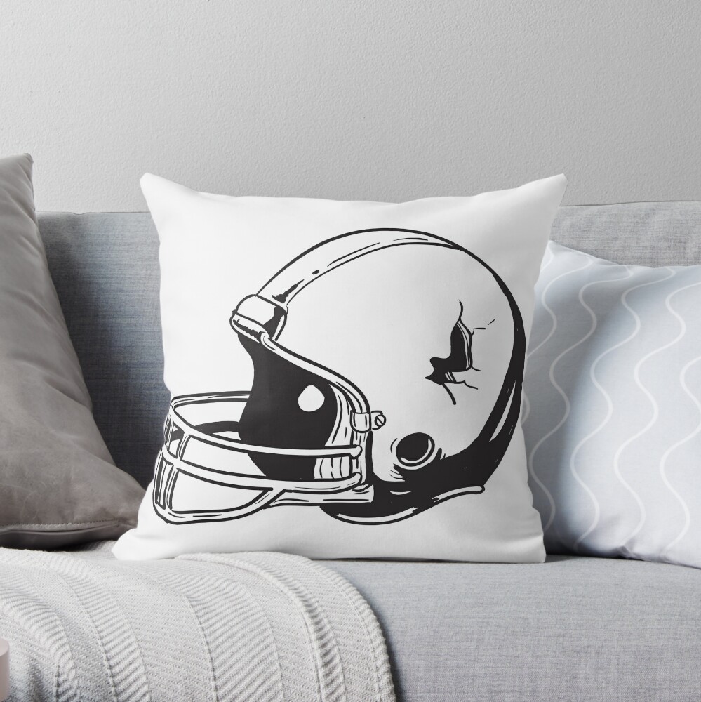 American football helmet' Throw Pillow for Sale by lovingangela