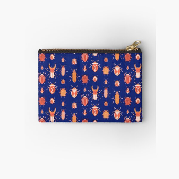 Item preview, Beetles in a row on dark blue in orange colors  designed and sold by shushunya13.