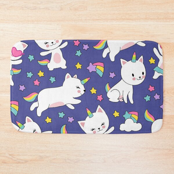 Item preview, Cute unicorn cats with rainbow colors patterns designed and sold by kokiii Designs.