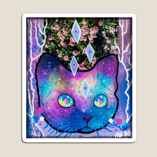 Item preview, Gato espacial espíritu cósmico designed and sold by Hippibiskit.