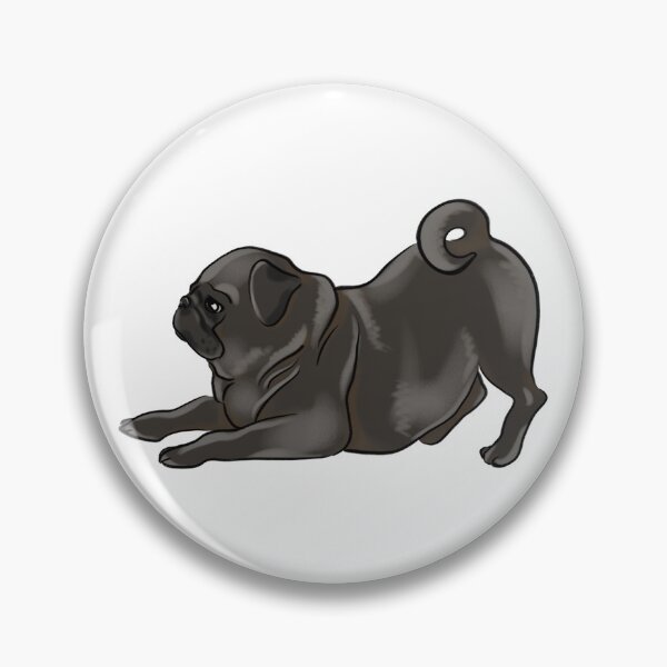 Item preview, Pug Downward Dog Yoga Poses Yoga Funny Illustration Inhale Exhale designed and sold by CreativeBu.