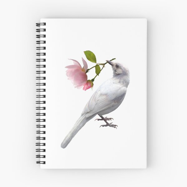 Item preview, White Jay with Rose designed and sold by catsclips.