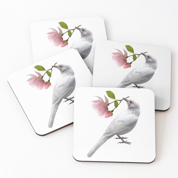 Item preview, White Jay with Rose designed and sold by catsclips.