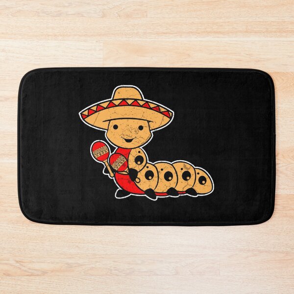 Item preview, Funny Mexican mariachi caterpillar with sombrero and maracas designed and sold by Mila1946.