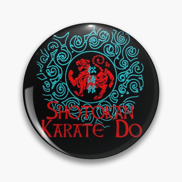 Item preview, Shotokan Karate Blue Tribal Motif Art Design - Martial Arts designed and sold by Zanshin-Art.