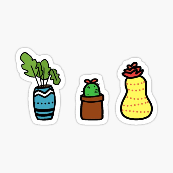Item preview, Cute Cactus Sticker Pack designed and sold by Trixiebee.