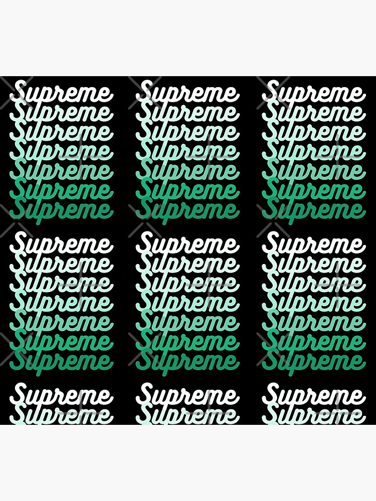 Supreme Red Green Text Wallpaper 