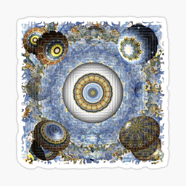 SURREAL SCI-FI DEEP SEA MEDUSOZOA TRANSFORMERS ILLUSTRATION Sticker