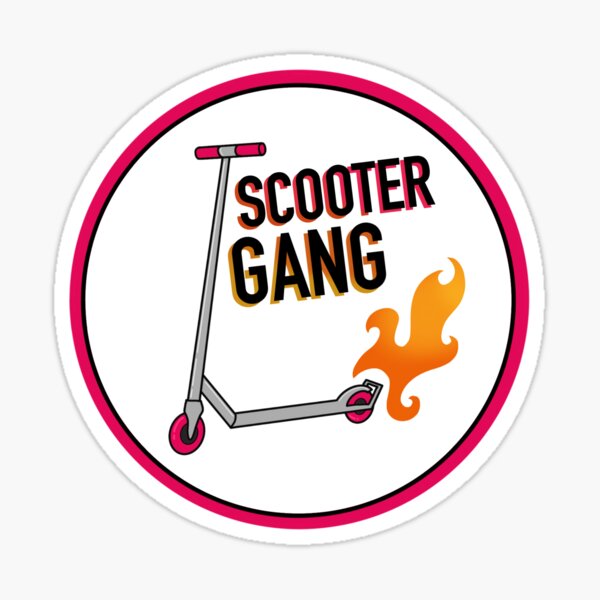 "Scooter Gang" Sticker for Sale by Redbubble
