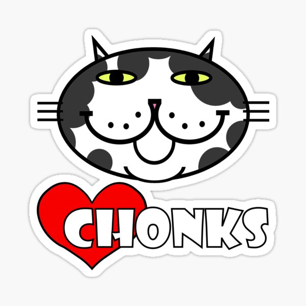 Item preview, HEART CHONKS - cow cat designed and sold by RawSunArt.