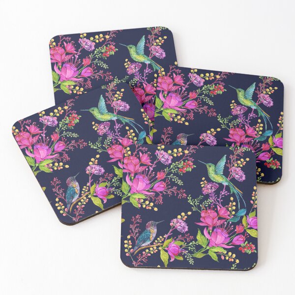 Item preview, Hummingbird Floral Pattern 14 designed and sold by AlokeDesigns.