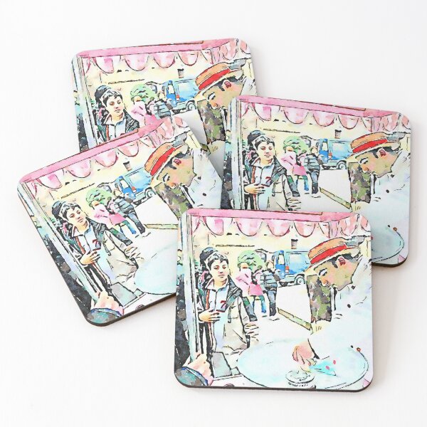 Item preview, Barbarano Romano: boy and girl around the candy floss seller designed and sold by Giuseppe Cocco.