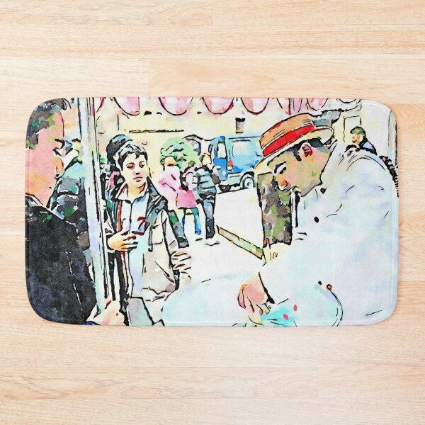 Item preview, Barbarano Romano: boy and girl around the candy floss seller designed and sold by Giuseppe Cocco.