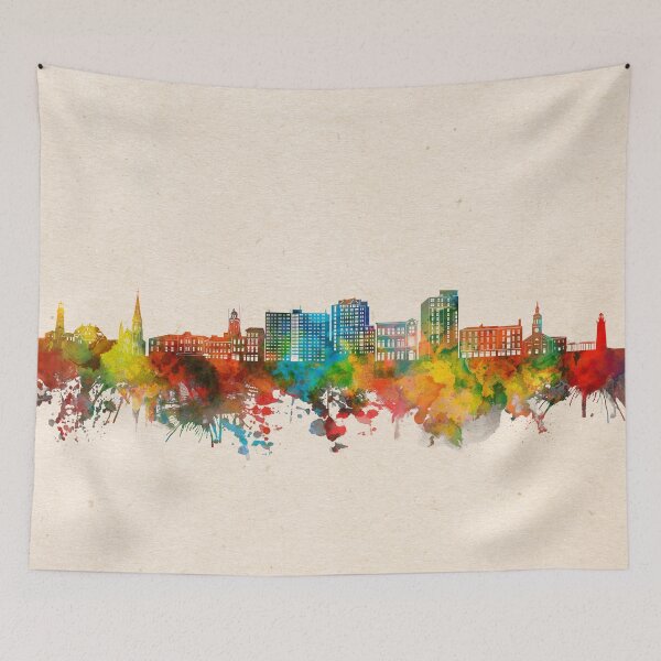 Item preview, portland maine skyline 2 designed and sold by BekimART2.