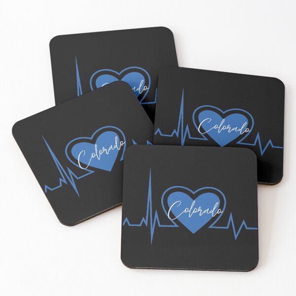 Item preview, Colorado Hometown Heartbeat Blue Support Your State American US Pride designed and sold by BoomDesignsUS.