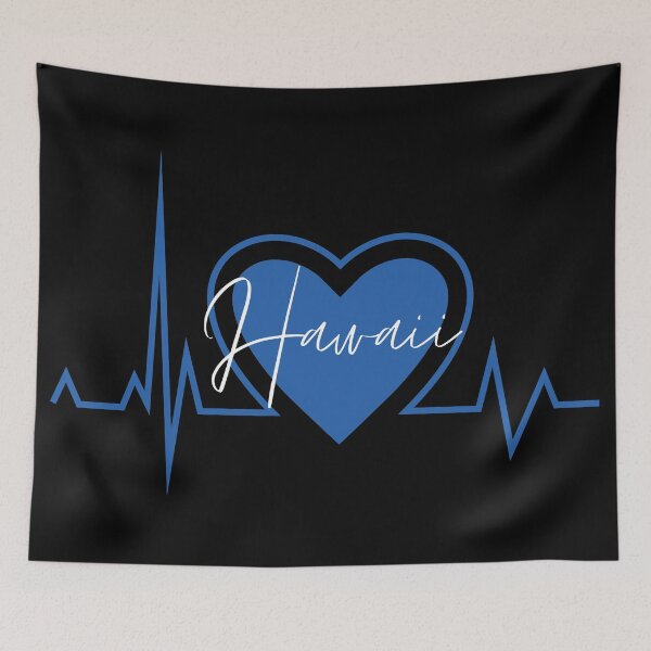 Item preview, Hawaii Hometown Heartbeat Blue Support Your State American US Pride designed and sold by BoomDesignsUS.