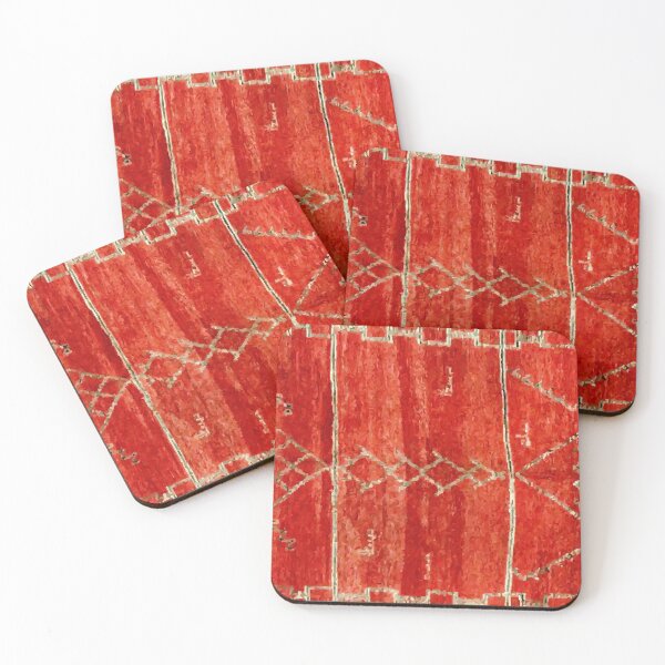 Item preview, Vintage Red Moroccan Rug Print designed and sold by Vicky Brago-Mitchell®.