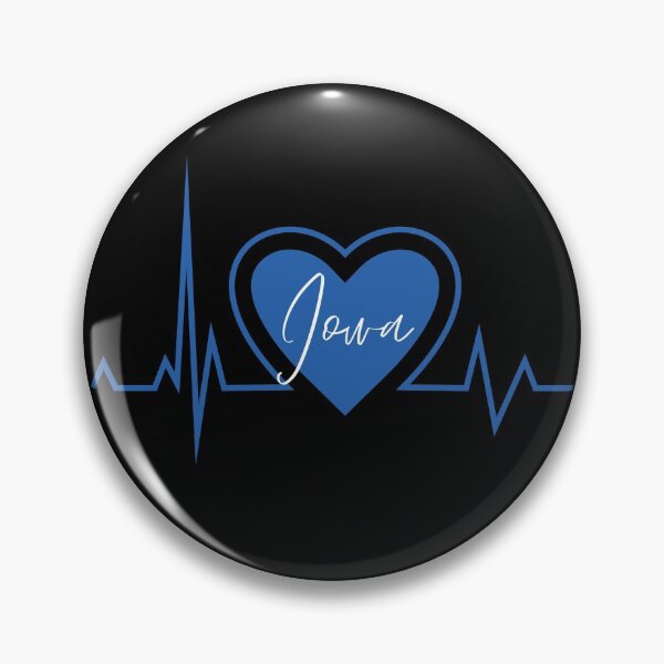 Item preview, Iowa Hometown Heartbeat Blue Support Your State American US Pride designed and sold by BoomDesignsUS.