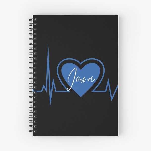 Item preview, Iowa Hometown Heartbeat Blue Support Your State American US Pride designed and sold by BoomDesignsUS.