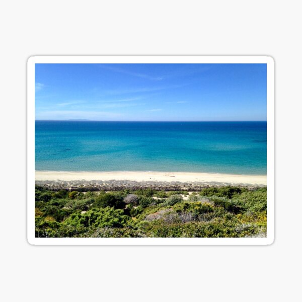 Summer Shades of Blue - Sardinia, Italy Sticker