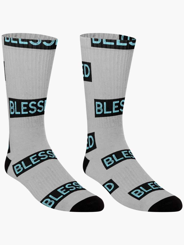 Thumbnail 3 of 5, Socks, Blessed designed and sold by RheaRealm.