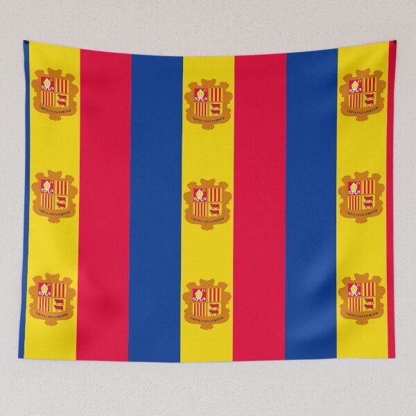 Item preview, Andorra Flag designed and sold by flagswag.