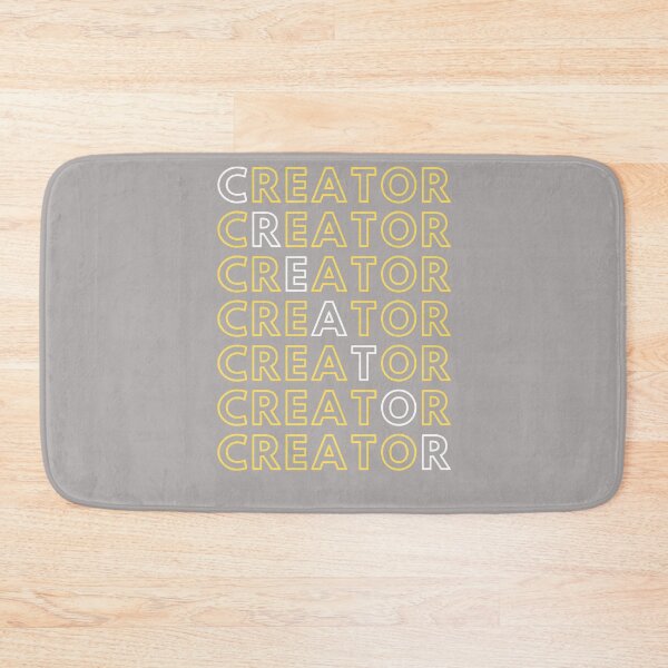 Item preview, Creator Create White Yellow Text designed and sold by RONZk.