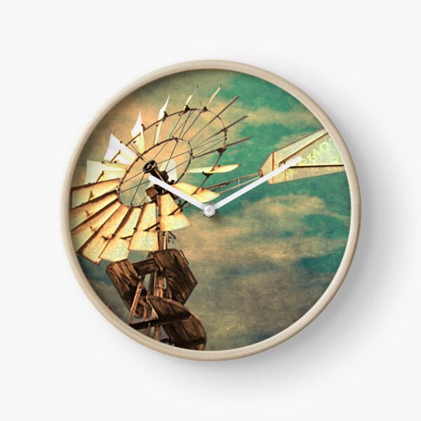 Item preview, Rustic Windmill against Cloudy Sky Modern Country Art A520 designed and sold by byNicol.