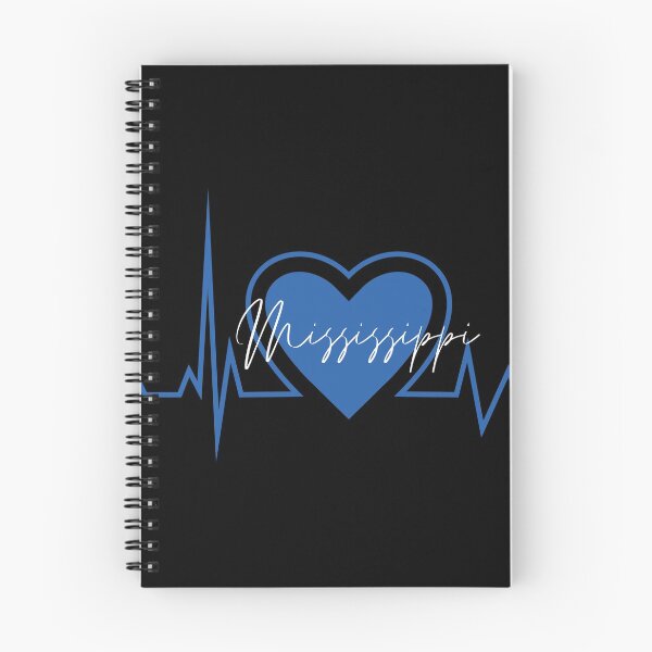 Item preview, Mississippi Hometown Heartbeat Blue Support Your State American US Pride designed and sold by BoomDesignsUS.