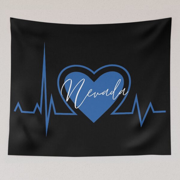 Item preview, Nevada Hometown Heartbeat Blue Support Your State American US Pride designed and sold by BoomDesignsUS.