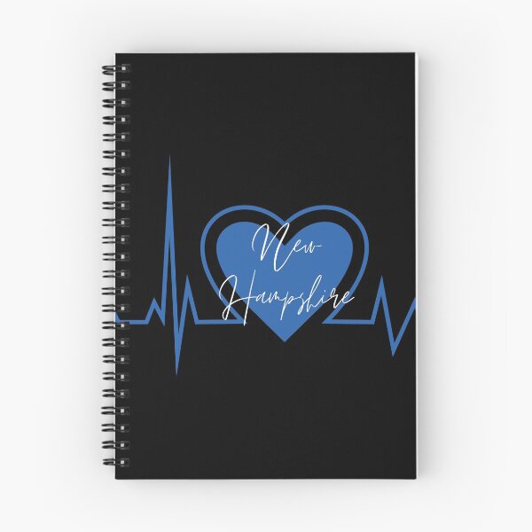 Item preview, New Hampshire Hometown Heartbeat Blue Support Your State American US Pride designed and sold by BoomDesignsUS.